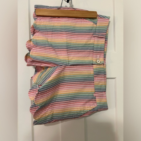 Crown & Ivy Shelby colorful rainbow stripe shorts - Picture 12 of 14